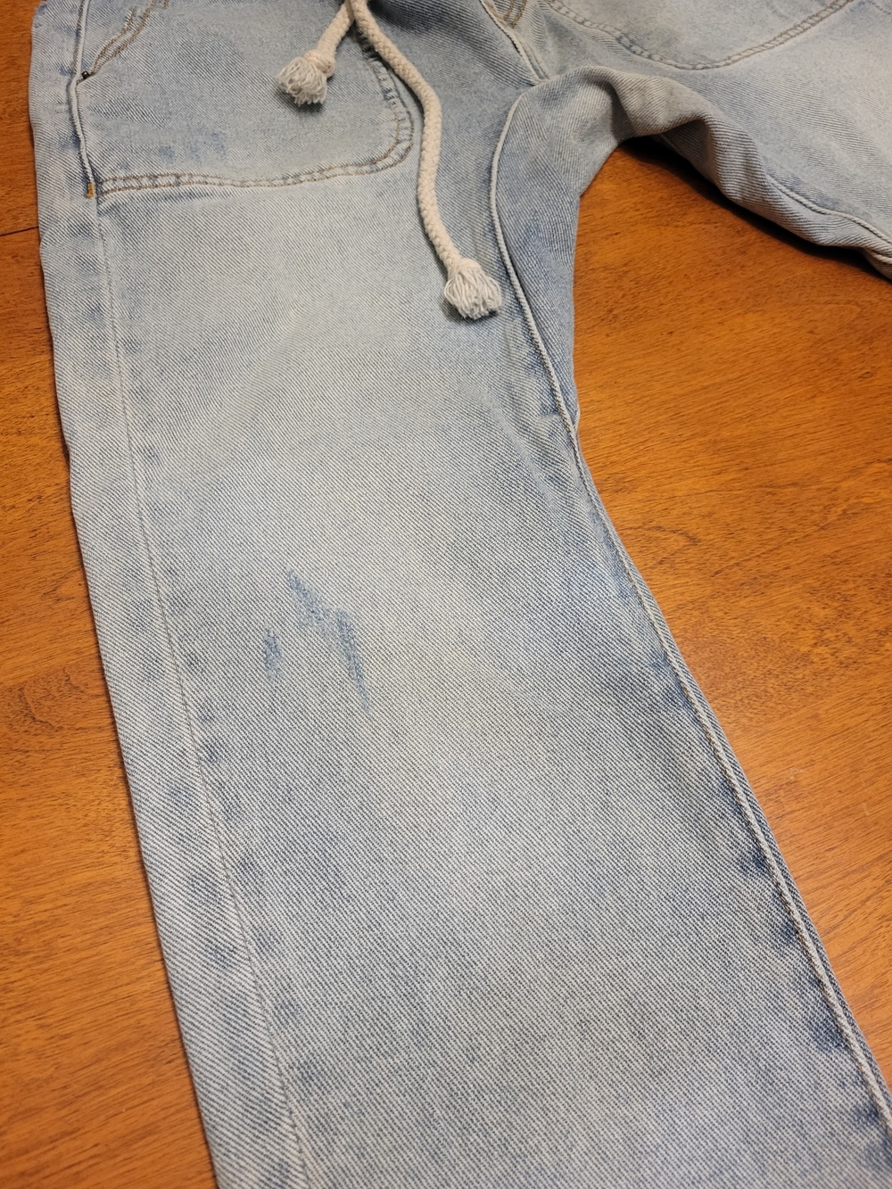 One Teaspoon Light Blue Drawstring Jeans - Picture 12 of 14